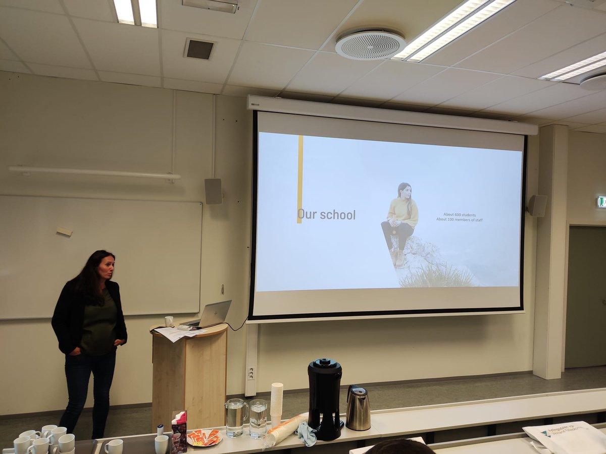 ieselsobradillo's tweet photo. #ICTeam #FirstDay 🇧🇻 Welcoming participants and preparation for our working week. We also had three seminars: Assistive technologies and distant learning; volunteer work for SEN; and visit a different parts of Fyllingsdalen high school https://t.co/CCepX64AHl