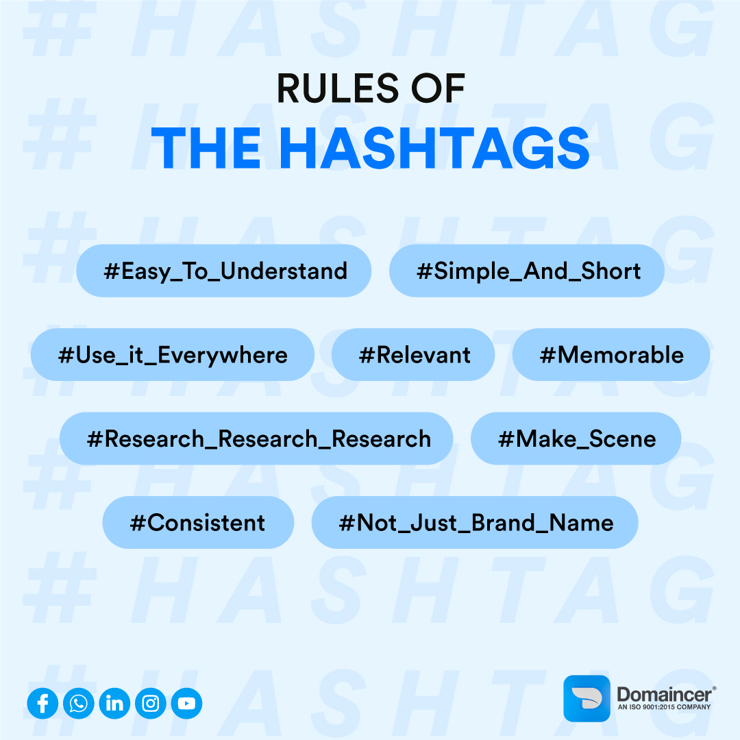 Domaincer's tweet photo. Here are some guidelines for creating hashtags.

#tags #hashtags #stacking #strategy #tips #domaincer #digitalmarketing #creative #brand #socialmedia #research https://t.co/5v0QeRtgwm