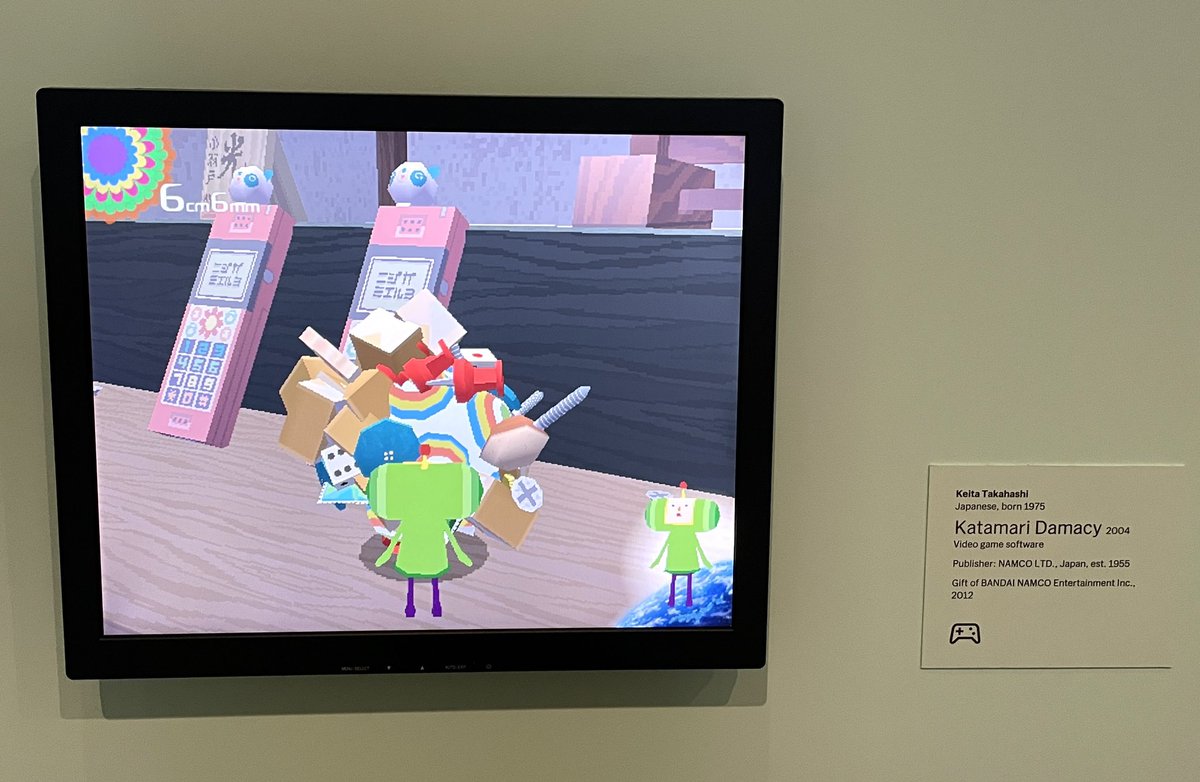 they put katamari in the MoMa @KeitaTakahash