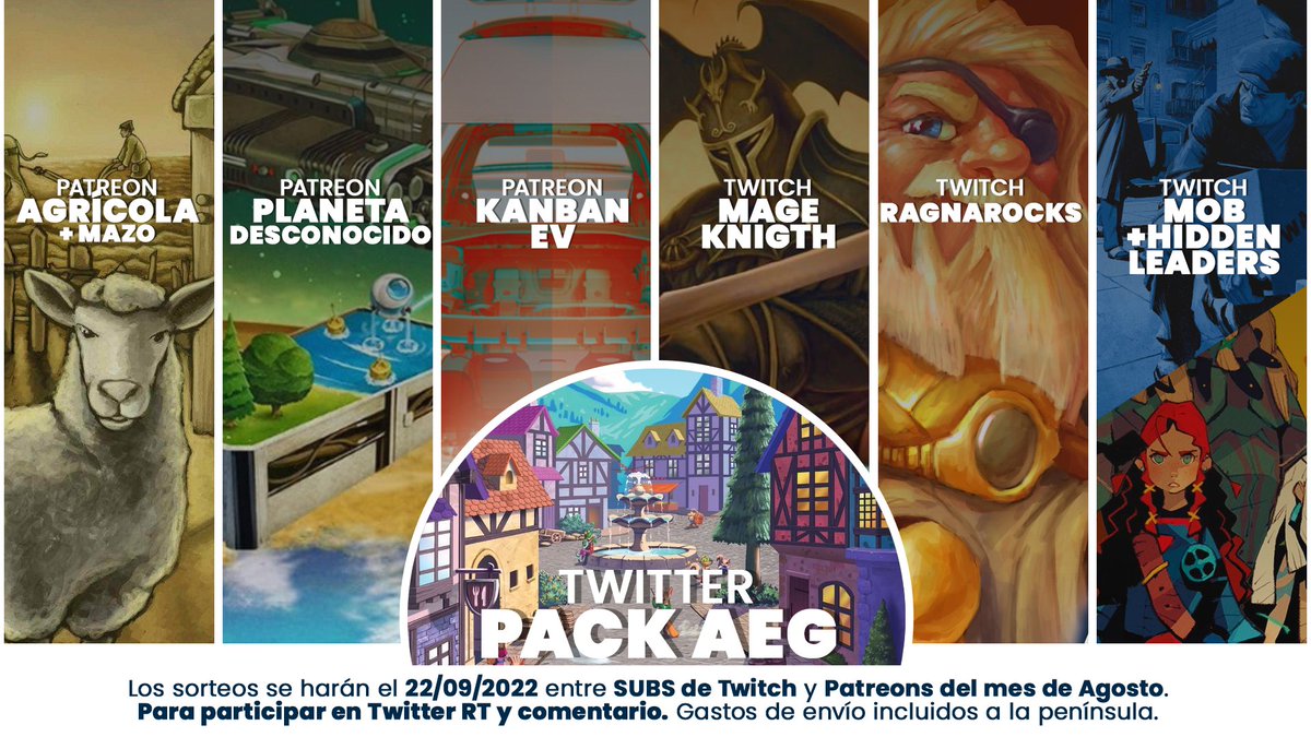 ¡ANUNCIADO EL ÚLTIMO SORTEO DE ANIVERSARIO! En twitter se sortea un pack con Tiny Towns + Point Salad. Otros sorteos son para gente en Twitch y Patreon. Para participar RT, ser seguidor + comentar etiquetando a una amiga/o. Hoy en el directo doy detalles.
twitch.tv/mishigeek