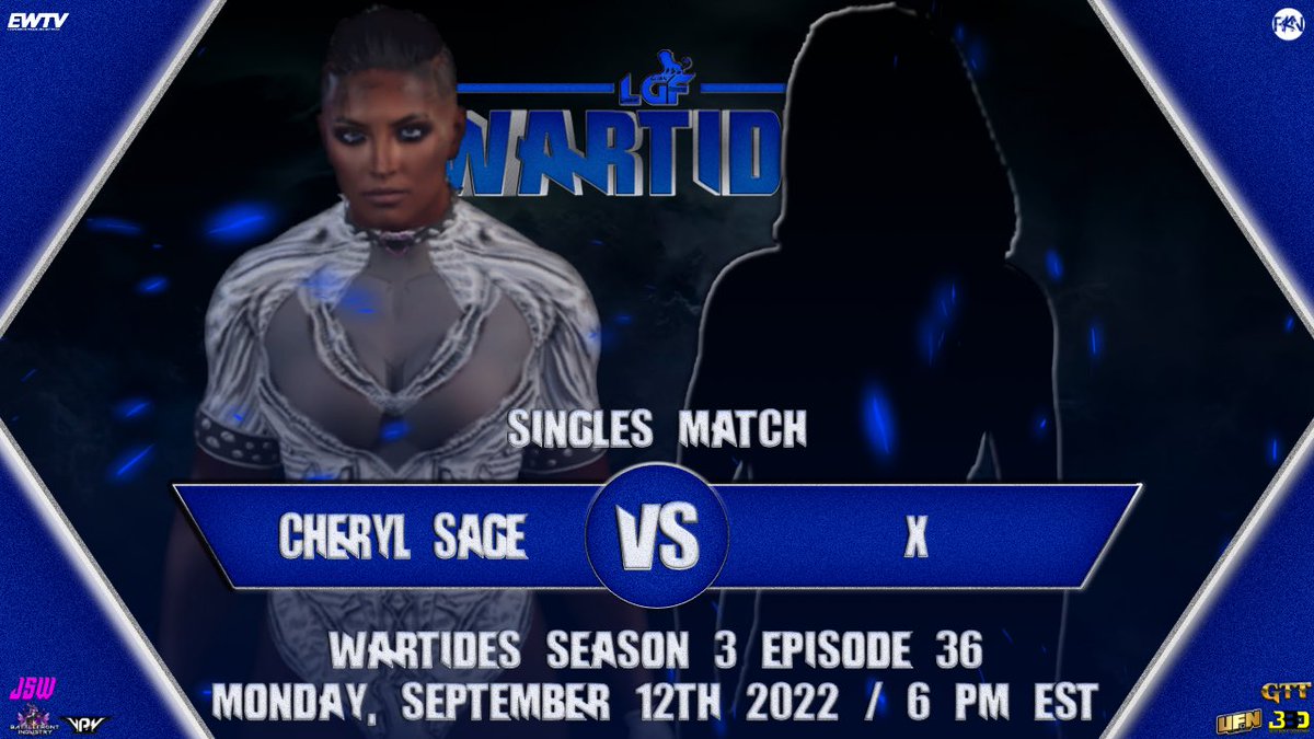 LGFederation's tweet photo. ☠️Bebe Ka$h vs Vanessa Virus (Future’s End Pick Your Poison)
🔵Blake Evans vs Kareem Parker 
❔Cheryl Sage vs X
🥇End of Heartache vs Blood Money Inc (WarTides Contender Match for the LGF World Tag Team Championships) - MAIN EVENT https://t.co/A7bpgRR1IJ