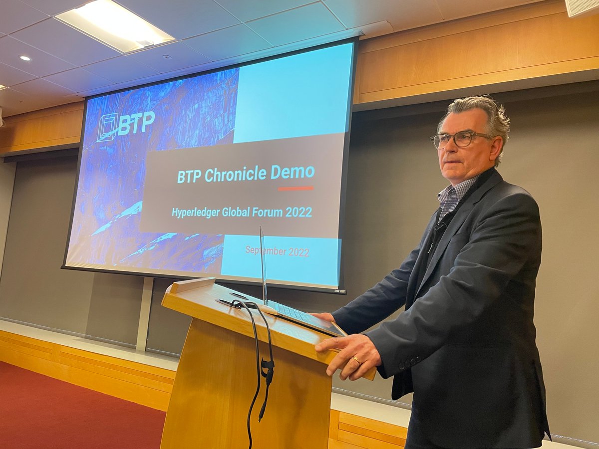 btpworx's tweet image. Chronicle in action! @duncanjw #blockchain #provenance #HyperledgerForum