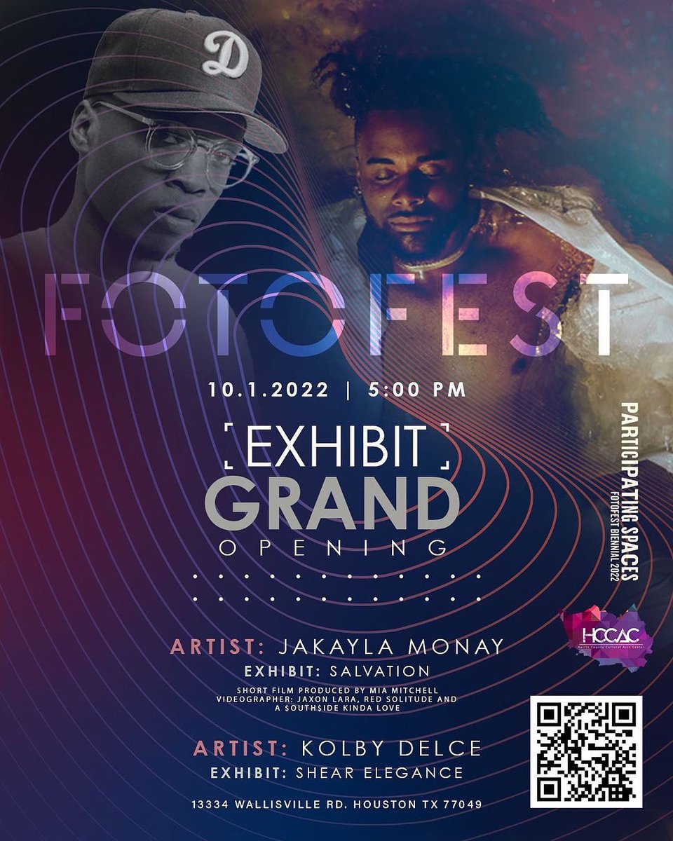 TheAndersonCFTA's tweet photo. #HCCAC is excited to announce that we’re a featured participating space in the highly anticipated @fotofest Biennial 2022! As a participating space, we’ll be hosting a joint exhibition with artists Jakayla Monay & Kolby Delce ,October 1st at 6PM
https://t.co/fOEWgvfdLi https://t.co/XFNVTwuxah