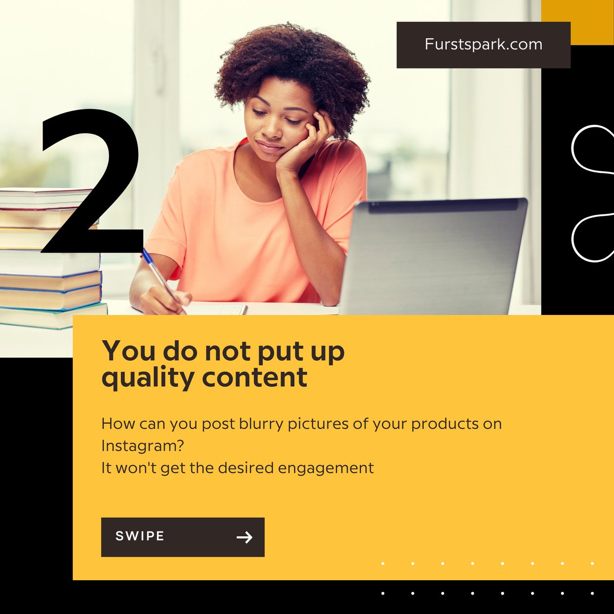 FurstSparkHQ's tweet photo. Worried about why your efforts on getting more sales or the right audience prove futile?

You must have been doing one of these things, especially Number 3.  

You can easily improve your strategies with these tips we just curated. Also, do well by sharing with startups you love https://t.co/TH1SKejJcf