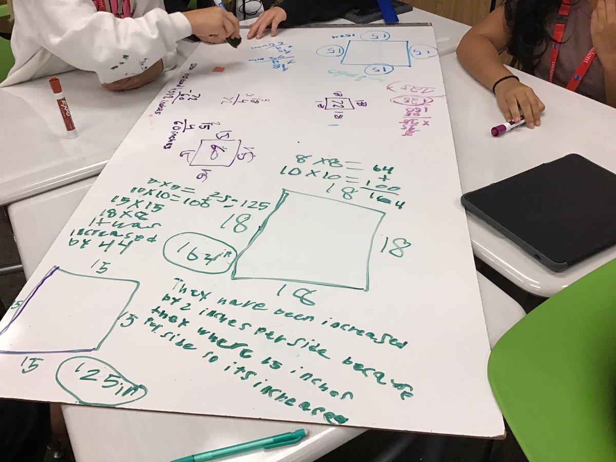 MrsOlsenLZ's tweet photo. Real life math: the MLB is increasing bases from 15 x 15 inches to 18 x 18. How much more area will each base have? Will this affect running distance? #weareLZ #lzmss https://t.co/5YEdBpDMnj