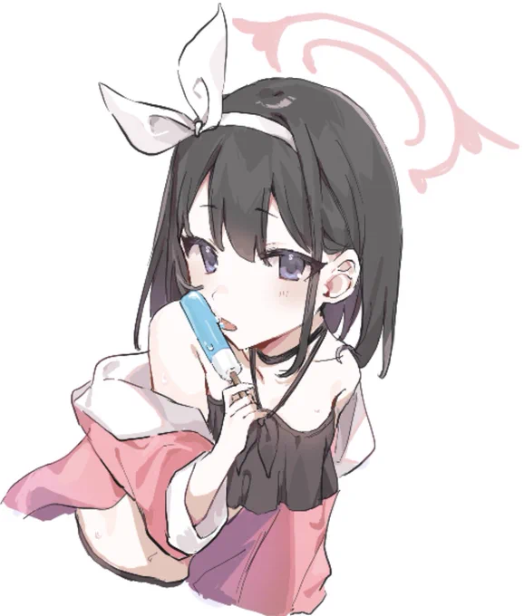 > アイス舐め舐めマシロちゃん #odaibako_rrprrp_  