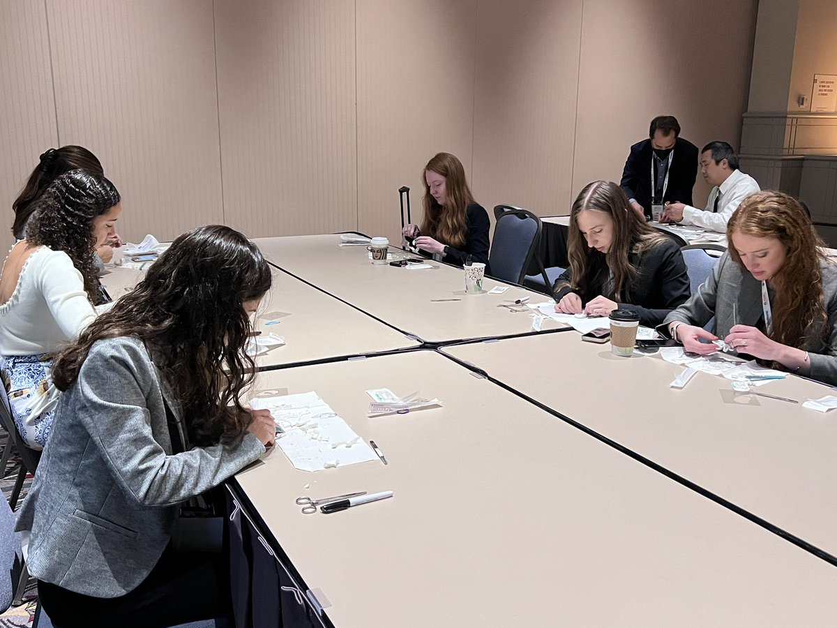 Our first microtia simulation was a hit! Participants had hands-on practice to create an ear reconstruction model. Thanks to all the wonderful instructors - Dr. Kathleen Sie <a href="/oto_uw/">University of Washington Otolaryngology-HNS</a>, Dr. Mai-Thy Truong <a href="/StanfordOHNS/">Stanford Otolaryngology - Head & Neck Surgery</a>, Dr. David Zopf <a href="/UMichOto/">Michigan Otolaryngology</a> and Dr. Carol Liu <a href="/BCM_Oto/">BCM Otolaryngology</a>. #OTOMTG22