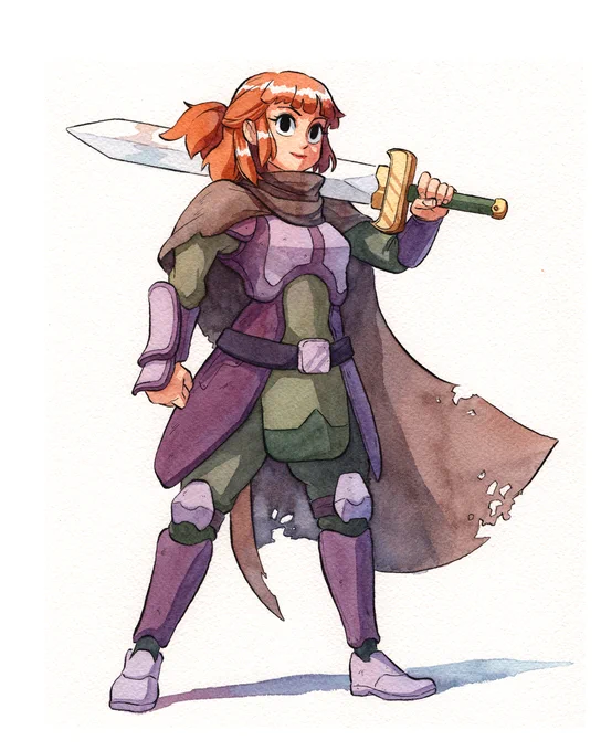 One of the character illustrations I did for the artbook of the game  , to be announced soon!It's a top-down action adventure game with very cool game mechanics.you can wishlist it on Steam here : will also be available on consoles. 