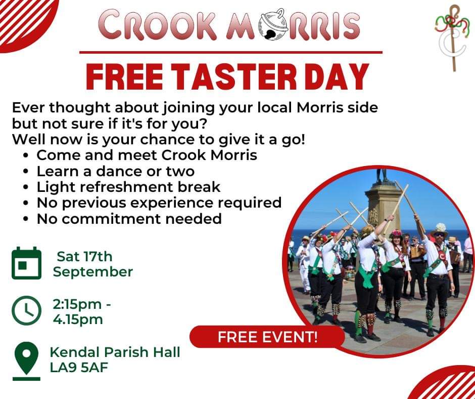 Come along this Saturday afternoon to our taster day, fun and free!