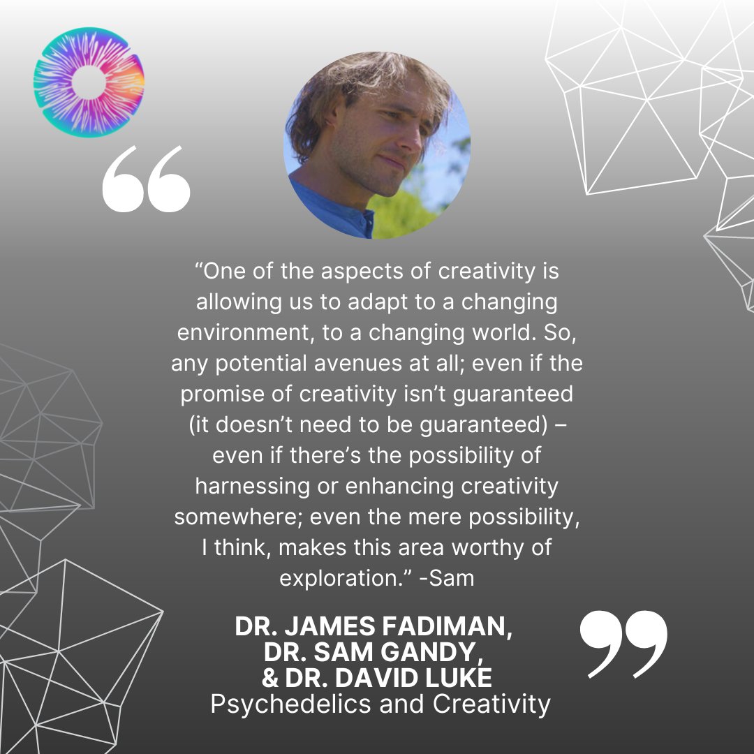 Have you listened to our episode of the podcast where Kyle interviews three past guests: legendary researcher, Dr. James Fadiman; ecologist, Dr. Sam Gandy; and professor, Dr. David Luke? Check out this quote and listen to the full episode today: psychedelicstoday.com/2022/09/06/pt3…