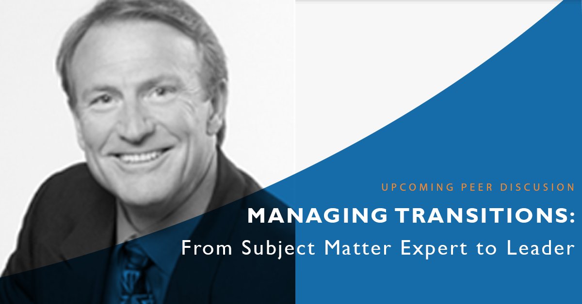 CoachSourceLLC's tweet image. Join us for the next #HRBP Peer Learning Event, Managing Transitions: From Subject Matter Expert to Leader. Featuring @SuccessMatters and @jeffreynally this Friday, Sept 16 at 12noon ET. lnkd.in/g8dcP_rY