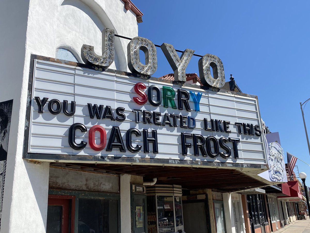 HerbelEssences's tweet photo. A message from the Joyo Theater in Havelock https://t.co/20cZZ1F8LN