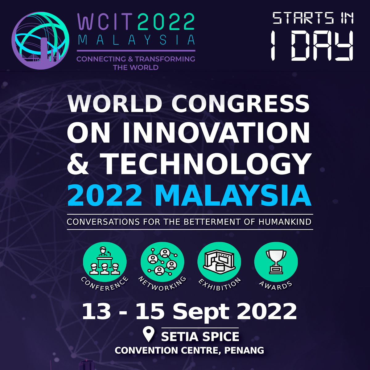 wcit2022's tweet photo. Last call for WCIT 2022. It's not too late to get your virtual tickets for the 'Olympics of the World’s Information Technology Industry'.

Learn More: https://t.co/AovRMPvVxY
🎫$199 virtual tickets: WCIT 2022 https://t.co/7OmFlr76w3

#digitall #ai #tech #technology #it #ict https://t.co/VTcrBrPYQZ