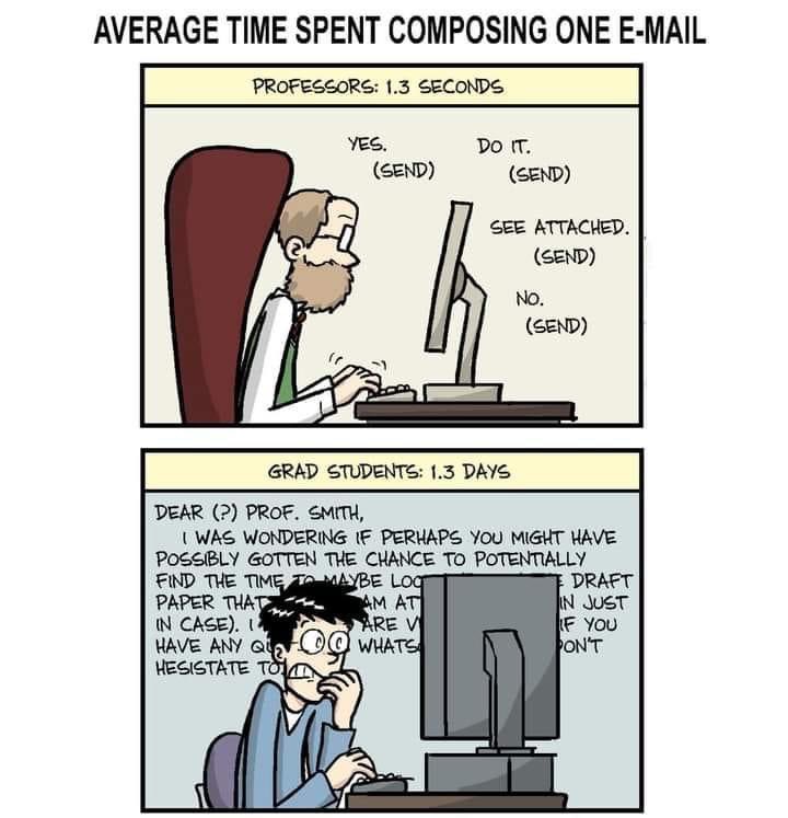 ItsAllBehavior's tweet image. Ah, memories… 🙃
#GradSchoolHumor