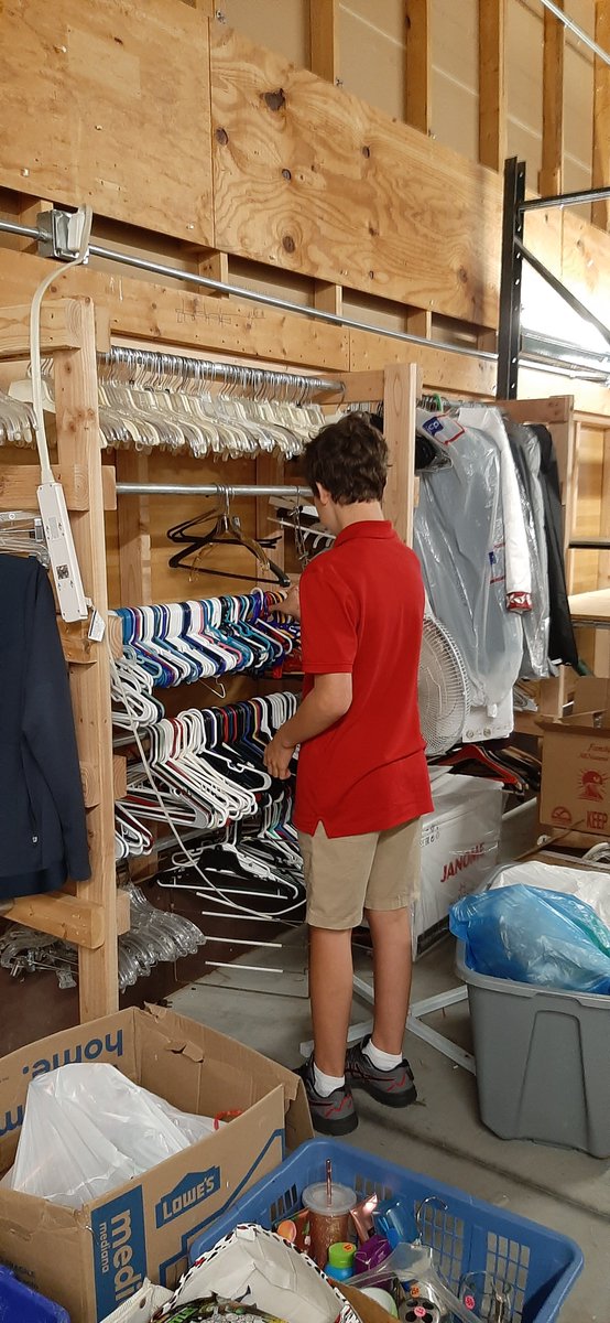 Our 3rd hour transition class put their job training to use at the Ministerial Alliance. 🙂