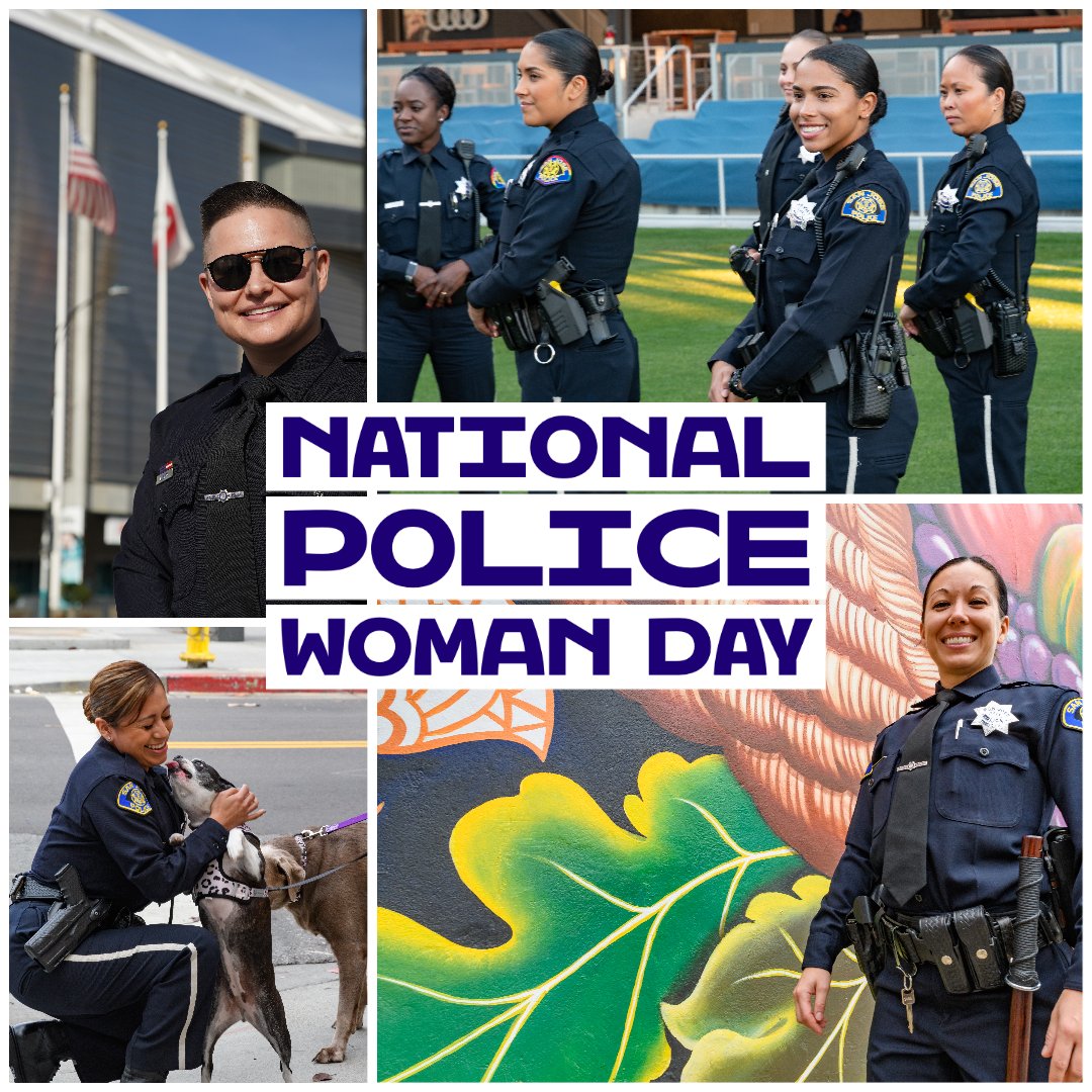 SanJosePD's tweet photo. It’s National Police Woman Day.  

Thank you to all the women in Law Enforcement who protect and serve their community every day. 

#NationalPoliceWomanDay https://t.co/Q8WX9K139w