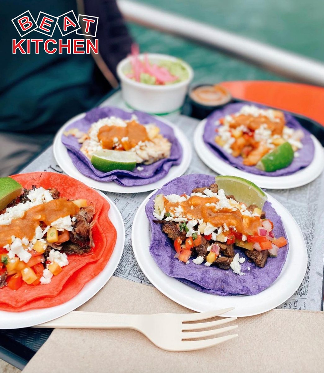 While @BeatKitchenBar is known for their live music, don't discount their food. People LOVE their fish tacos and mango pico de gallo. Don't miss out on these colorful tacos at #TacoFest2022 this weekend 🌮💜 #tacofest #festwiththebest #thisislakeview #lakeview #southportcorridor
