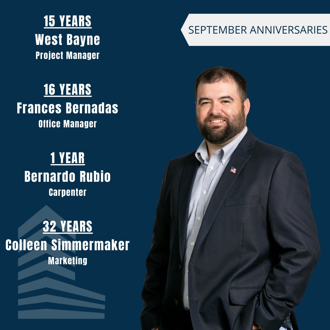 LincolnBuilder1's tweet photo. Join us in congratulating the work anniversaries we are celebrating this month here at Lincoln Builders. #LBILoyal #PowerOfIntegrity https://t.co/micmEyzv20