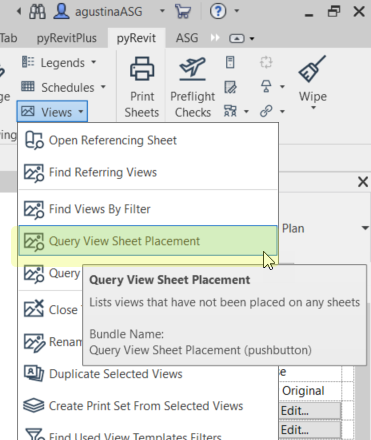 lifeatslantis's tweet photo. Hey #reviters! 🚀

If you ever just wanted to see #Schedules and Legends NOT PLACED on sheets you can use: #PyRevit > Views > Query View Sheet Placement 

And that’s it! 🤩 You’ll get a pop-out window with the unplaced view listed by category! https://t.co/imicaHush7