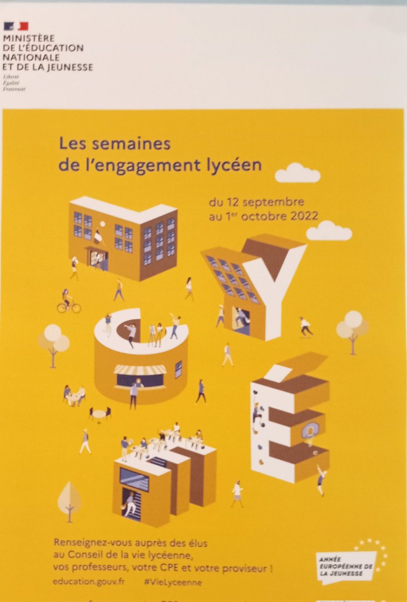 cavlcreteil's tweet photo. Aujourd'hui débutent les 3 semaines de l'engagement lycéen ! Comment s'engager dans les instances au service de la #vielycéenne : informations, candidatures, votes #electioncvl #cavl https://t.co/mzRm5yi1xT https://t.co/aWa2ssKPpI