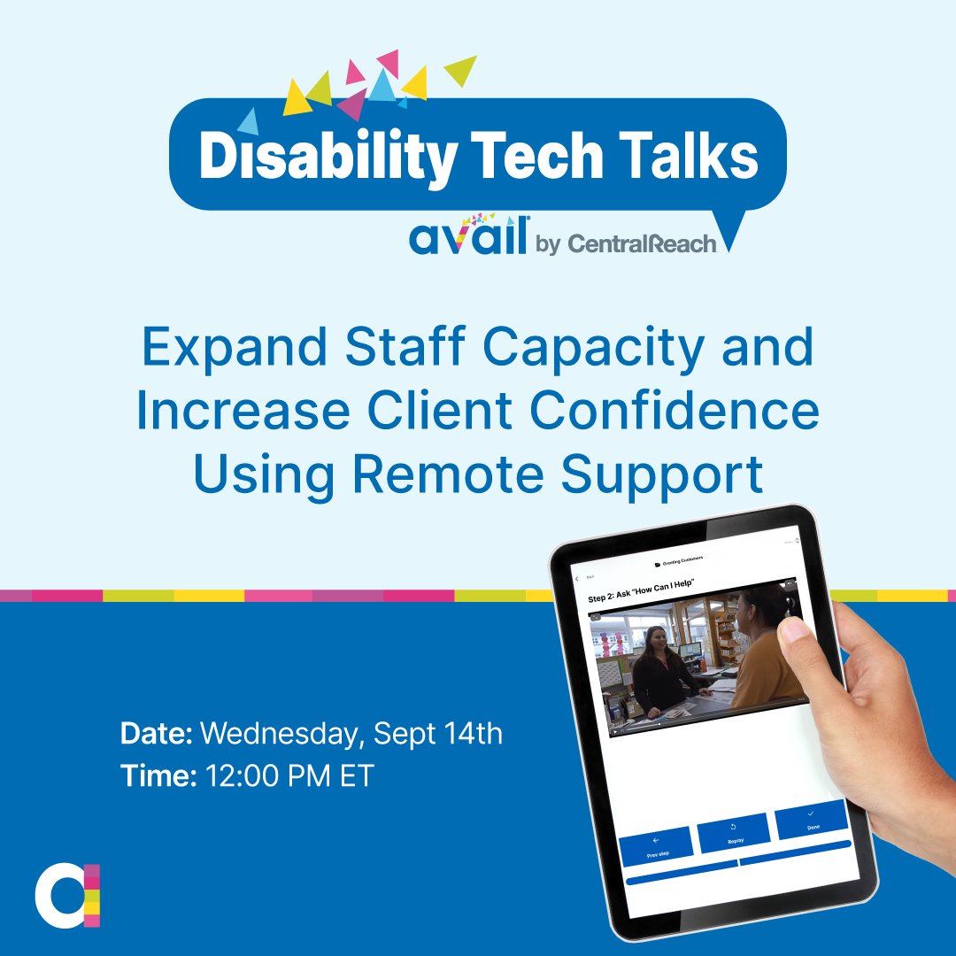 Join the latest episode of Disability Tech Talks and hear firsthand from a Project SEARCH Instruction &amp; Program Manager how you can maximize your time efficiently and expand the capacity of existing staff!

Register now: bit.ly/3qu9PJl

#AssistiveTech #ProjectSEARCH #IDD