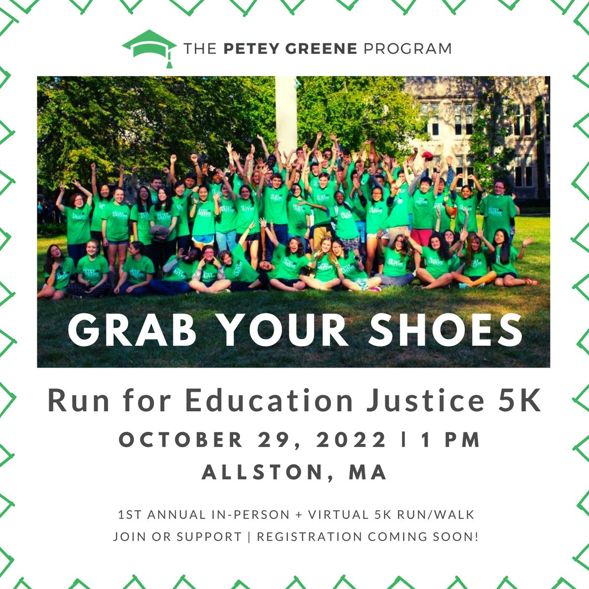 It’s time to take a step in the right direction!  

Join the Petey Greene Program for our first annual Run for Education Justice 5K Walk/Run to support the educational goals of incarcerated learners.  

More details coming soon!  

#5KM #HigherEd #Volunteering #justicework