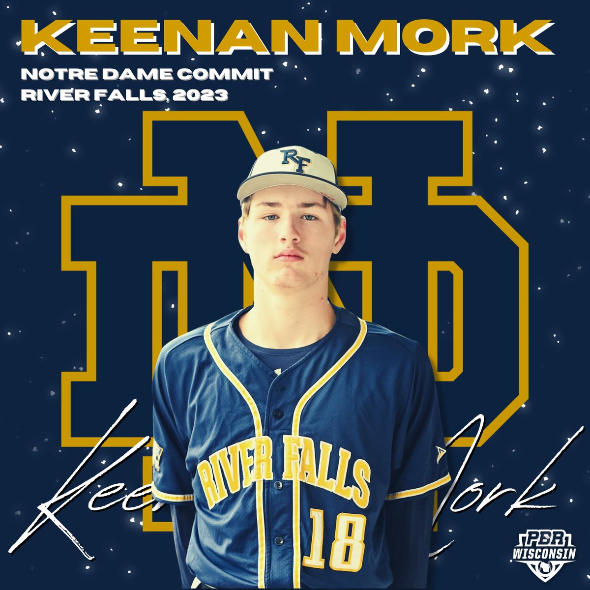 RHP Keenan Mork (River Falls, 2023) commits to Notre Dame. He was the top-ranked uncommitted senior in Wisconsin on the heels of a dominant year. Mork punched out 85 batters in 46.1 IP this spring and continued to thrive in the summer.

👤 PROFILE: bit.ly/3BdHGv7
