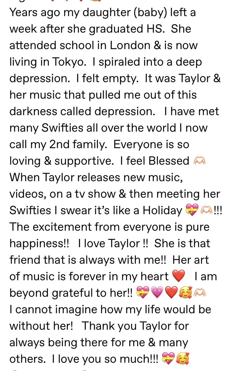 SherryPoniewaz's tweet image. #StoriesForSwift  @taylorswift13 @taylornation13 
I love you Taylor!!  💝❤️🥰🫶🏻