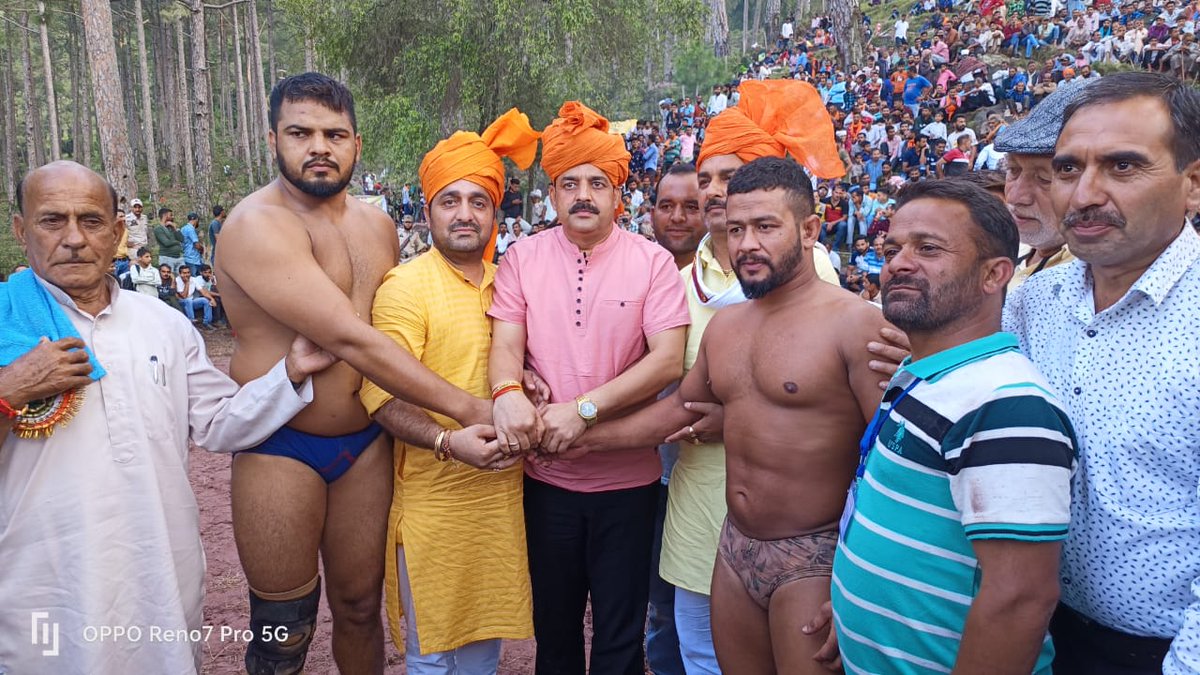 nag_saraf's tweet photo. Jai Ho Nag Devta ji.....
--------------------------------------
 Teen Divsiya Shri Nag Devta Mela aur Dangal Sujandhar aaj 12.09.2022 ko Dangal ke sath Sampan hua. https://t.co/bhsM7XYmhx