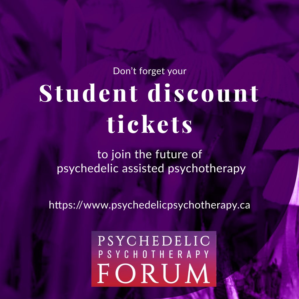 InfoPsychedelic's tweet photo. To help a new generation of scholars and practitioners thrive, the 2022 Psychedelic Psychotherapy Forum is offering student discounts on all tickets. Visit the Forum website to claim your discounted ticket now.  

https://t.co/uWWFPzYZPF https://t.co/Xl3csOQN7G