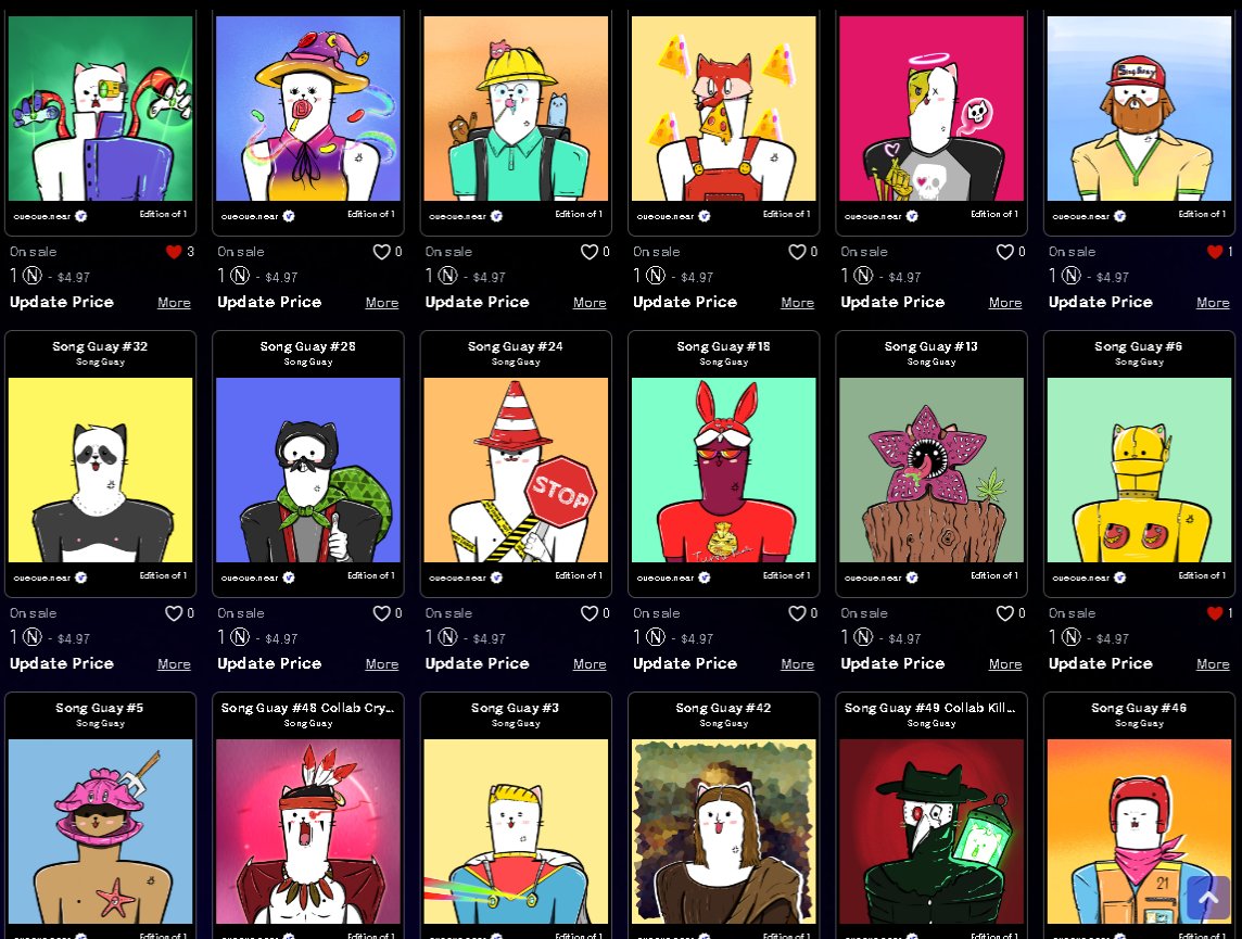 Song Guay Gang now on parashq.
have a nice day fam.
ร่ำรวยมีความสุขทุกคนนะครับผม
😽
paras.id/collection/son…
discord
discord.gg/vCefEYUz5D
#NFTCommmunity #NFTTHAILAND #NEARnft #SongGuay #NFTdrops @ParasHQ