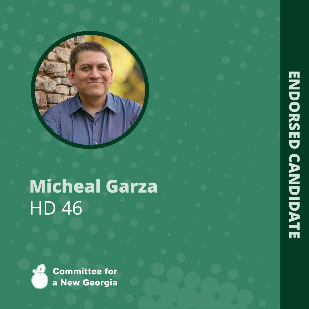 ANewGeorgia's tweet photo. There's no better time to give than TODAY and no better place to give than to someone working to make A New Georgia - 

Someone like Micheal Garza of HD46 a proud family man from humble roots who brings a modern, unique perspective

Get to know him  -  https://t.co/YdmM2WGDYR https://t.co/UskkQGkWxE