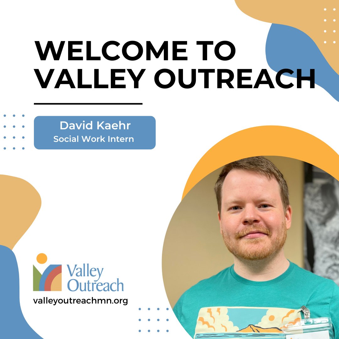 Welcome to the team, David Kaehr! David will be a social work intern. They come from an educational background of theatre/arts and is starting their second year of social work studies at St. Catherine’s.  #WelcomeToTheTeam