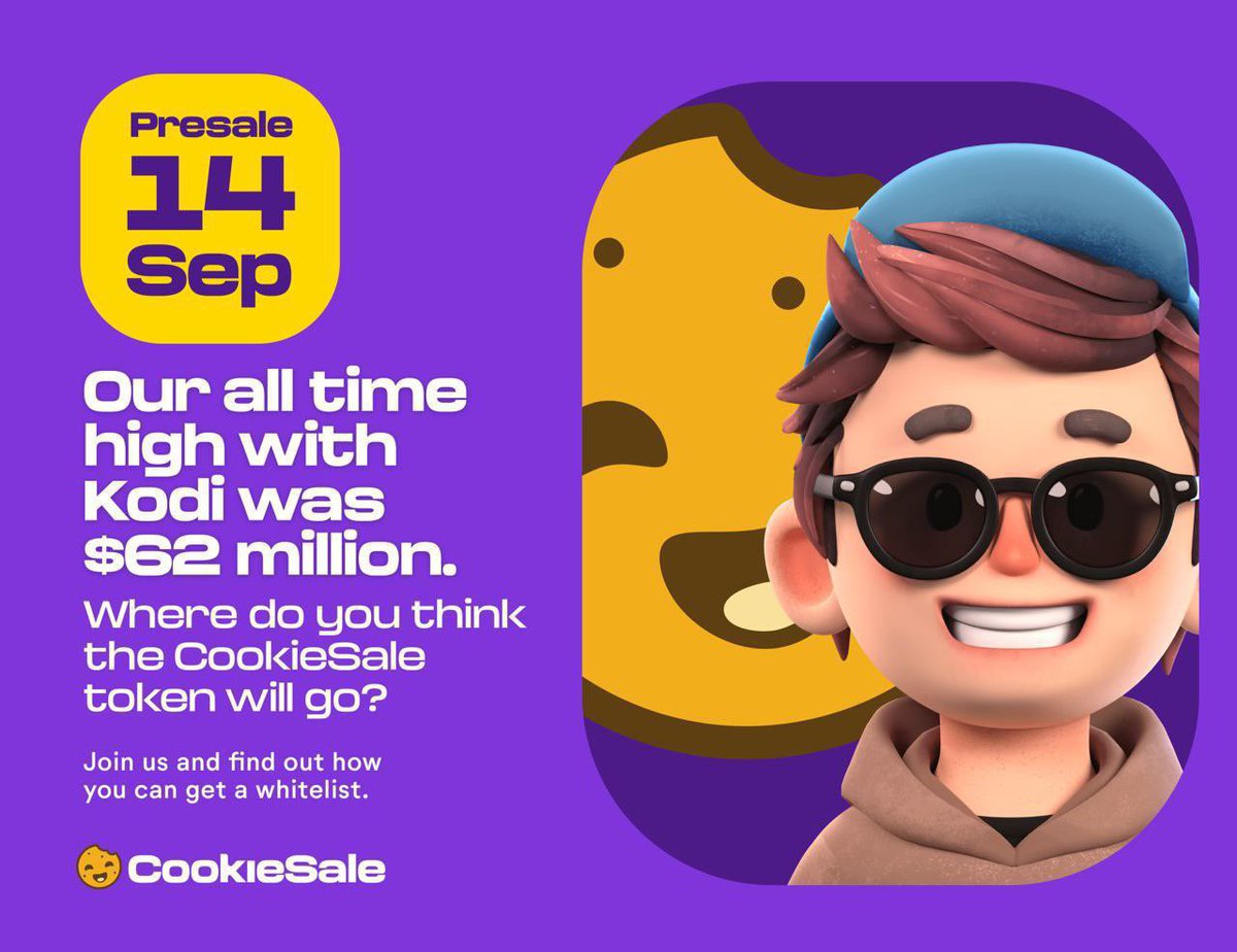 Crypto60416474's tweet photo. @Livvie_07 @CookieSaleio🍪 
✅ Inhouse advertisement agency⭐️@pitchitagency
✅ Official Launchpad of Coinsniper
✅  Presale starts September 14th! 🚀🚀
#BSC #ETH #BNB                                           #CookieToken #CookieSale https://t.co/SzFvaoJi3Y