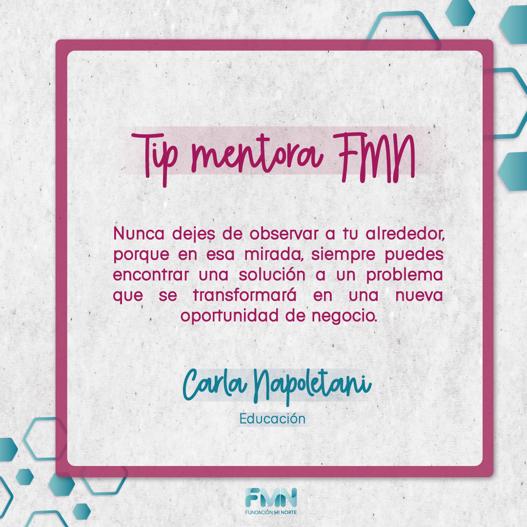 fminorte's tweet photo. Nunca esta demas un Tip o frase motivacional, aquí te dejamos uno de una de nuestras mentoras especialista en educación, Carla Napoletani. No dejen de motivarse ¡Les deseamos una buena semana a todos! https://t.co/Iw12TNqWZq