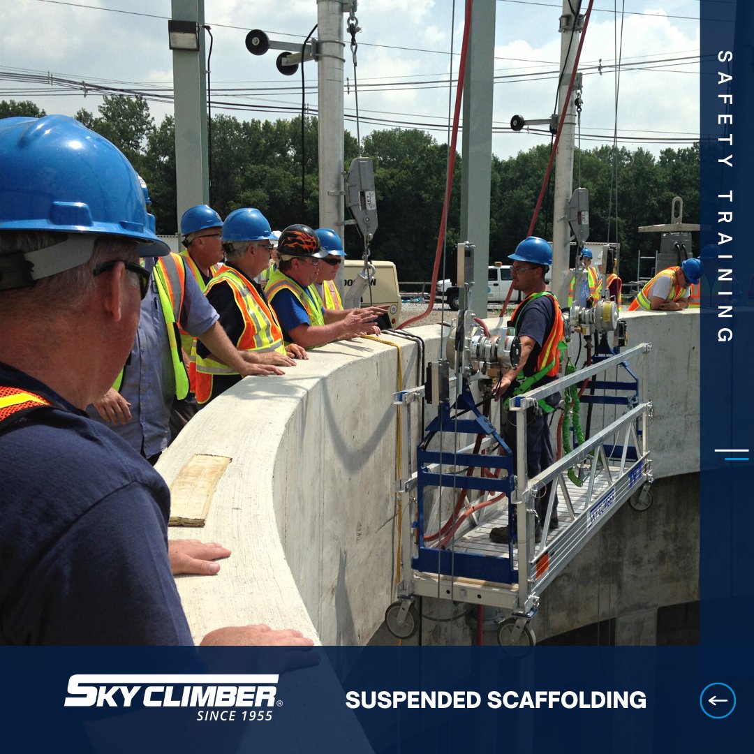 SkyClimberLLC's tweet photo. Get Your #Suspended #Access #Safety #Training - delivered by industry leading instructors and technical specialists from Sky Climber. Book your personal or staff training event this Fall Season and be ready for 2023. 
https://t.co/hzq5QD0Grh

#SafetyTraining #Construction https://t.co/w9eZpckh3O