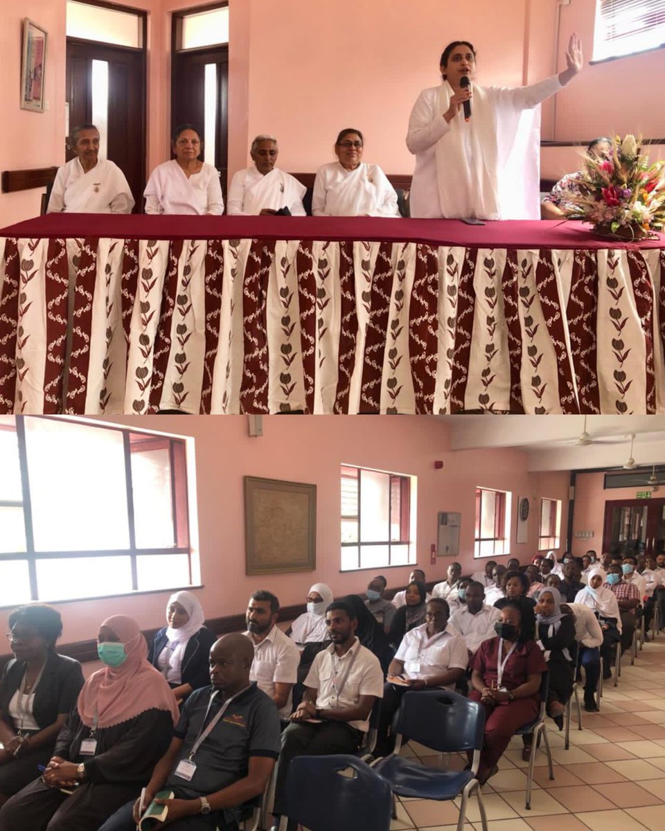 ‘A peaceful mind is a focused mind’. Today, staff of Bomu Hospital learnt practical ways of focusing on their inner self to cultivate a calm, peaceful, and focused mind. Thank you to the Brahmakumaris for an inspirational talk.