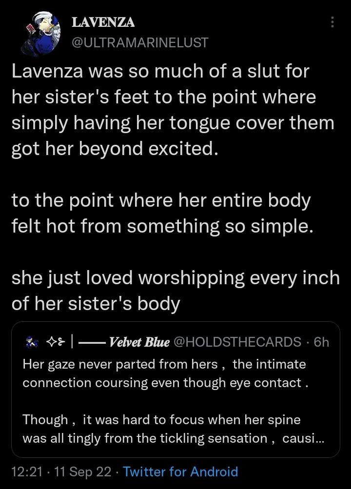 COGNITIVEREBEL's tweet photo. // cw: incest

 oh right i forgot to post those screnshots i was sent so uh

anyway yeah ew yucky persona incest rp plus lavenza is literally designed to look like a young girl + acts like one?  + report + block + im cool + uh something joke i really dont care this is just gross https://t.co/jjtV9SdQoW