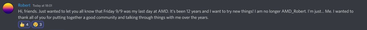 ghost_motley's tweet image. Seems Robert Hallock, Director of Technical Marketing at AMD has left.

Such a shame, such a nice guy who was very open and honest with the community about AMD&apos;s products, design goals and challenges.

Good luck to him.