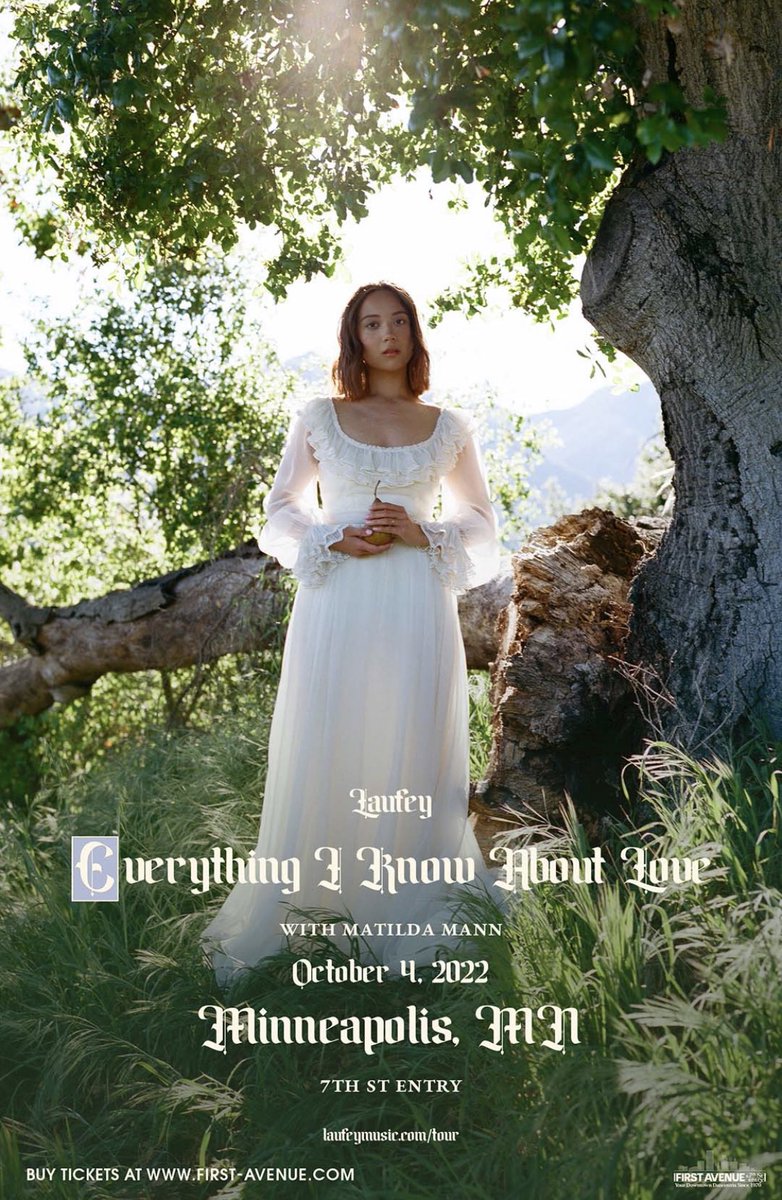 efetusmpls's tweet photo. On Tues., Oct. 4th @laufey will play a sold out show at the 7th St Entry and we have a pair of tickets up for grabs. RT to ETW and we’ll pick a winner Tues at 10am. Everything I Know about Love will be out on vinyl this Fri!
https://t.co/m5dl6YMbW2 https://t.co/CpQY1lNgKC