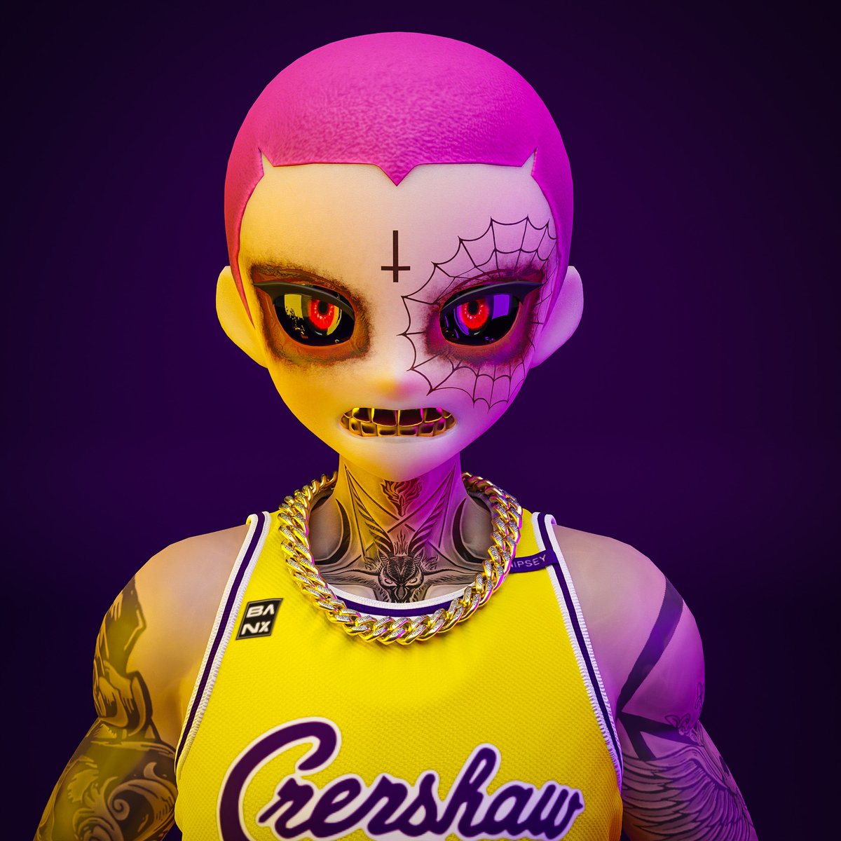 rupsybanks's tweet photo. All this @KingJames x @RTFKT hype got me thinking.
I remember when @NipseyHussle passed, someone made a concept @Lakers Jersey to celebrate Nip.

I decided to bring it to the Metaverse!

The Marathon Continues! 🏁💙

@Zaptio @RTFKTcreators @clegfx @benitopagotto 

Like/RT 💪🏼 https://t.co/wQNvMMcwsR