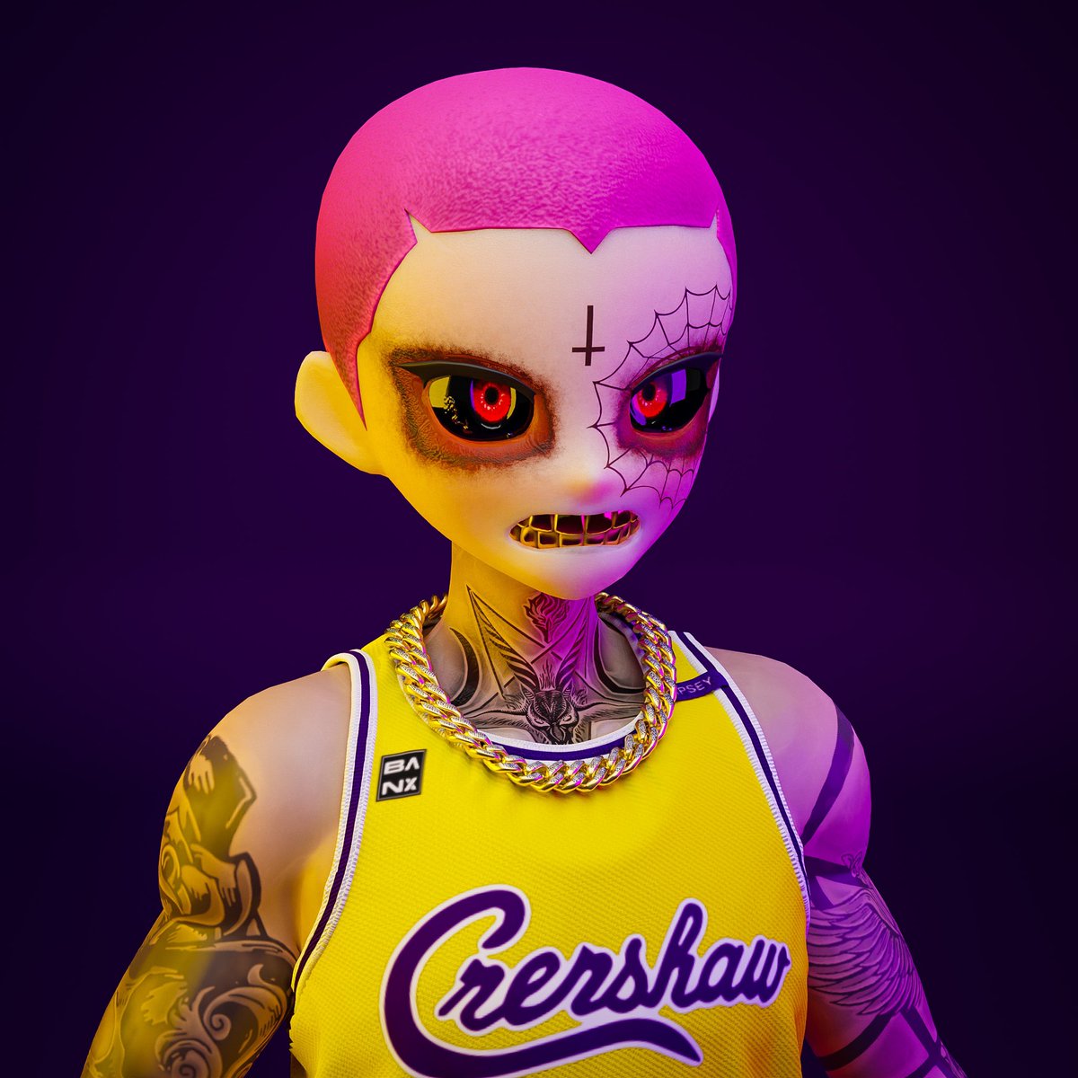 rupsybanks's tweet photo. All this @KingJames x @RTFKT hype got me thinking.
I remember when @NipseyHussle passed, someone made a concept @Lakers Jersey to celebrate Nip.

I decided to bring it to the Metaverse!

The Marathon Continues! 🏁💙

@Zaptio @RTFKTcreators @clegfx @benitopagotto 

Like/RT 💪🏼 https://t.co/wQNvMMcwsR
