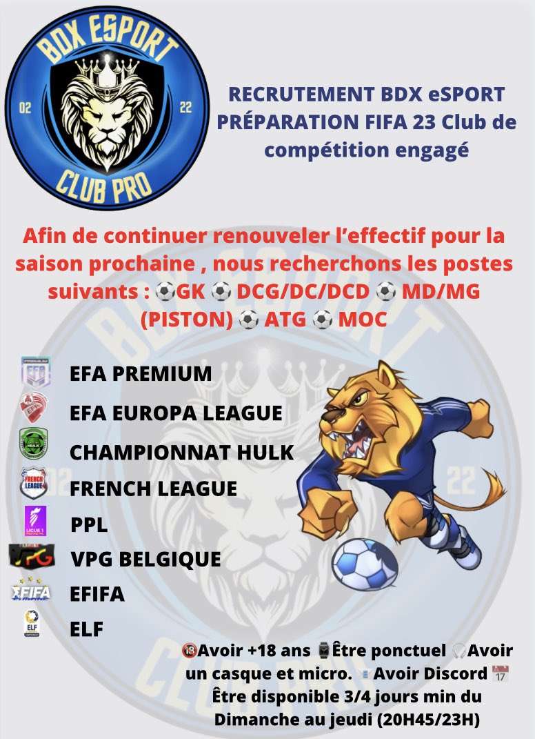 BDX eSPORT tweet media