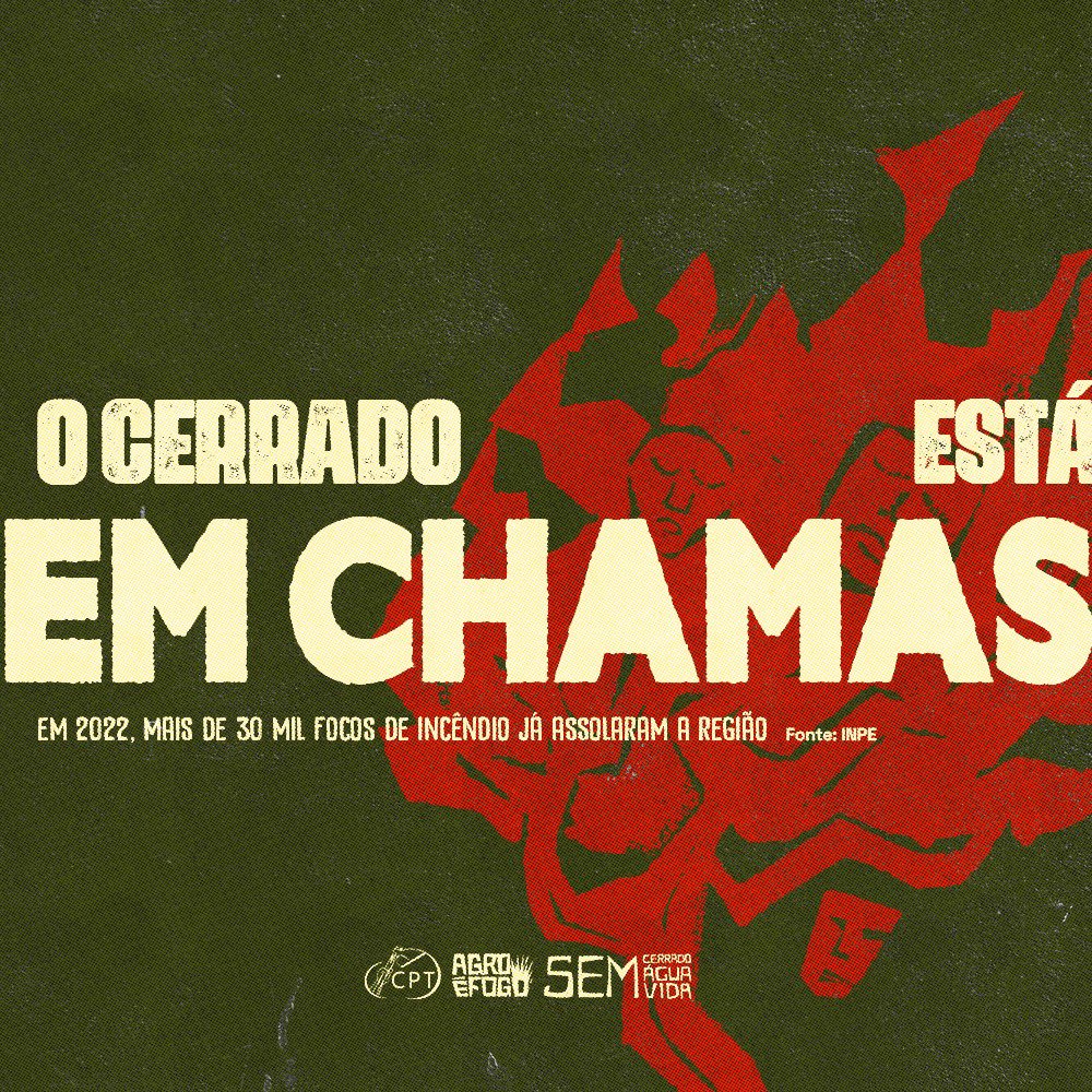 alfacebruno's tweet photo. Os números de os focos de incêndio no Cerrado são alarmantes. Em 2022, até 05 de setembro, mais de 30 mil foco de fogo assolaram a região. Fonte: INPE #EmDefesadoCerrado @agroefogo https://t.co/FQuTw5nbMa