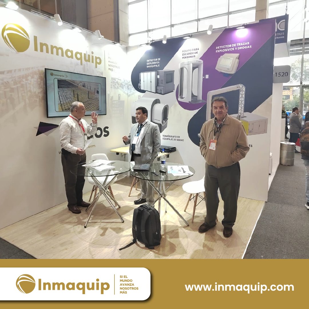 InmaquipSA's tweet photo. In recent days we were present at the Colombia Security Fair 2022. We presented #Leidos products, a world leader in threat detection equipment.

¡As the world advances ... we go further!!!🌎✈
#aereopuerto #industria #distribución  #puentedeabordaje #Asia #Europa #América #USA https://t.co/hTetsUWEH6
