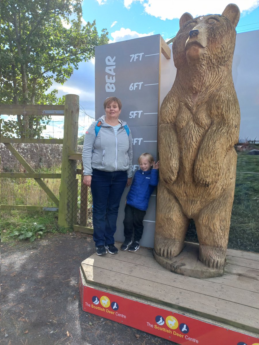 munro_nadia's tweet photo. @SmileyStenny @maria40617007 
Andrew had a ball at the Scottish Deer Centre. Such a great place. Lots of fun was had by all. I think I need a lie down 😴 https://t.co/ZWaSMdKSyN