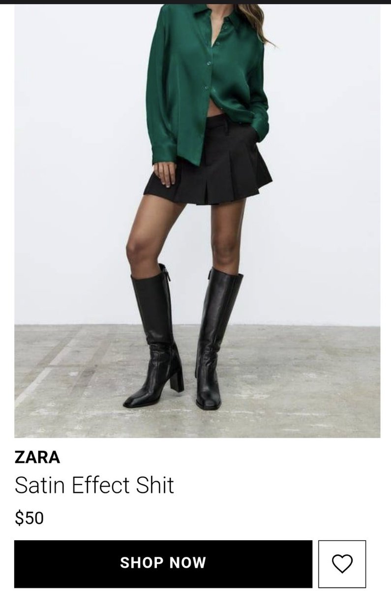 MsMaetel's tweet photo. I don't think this is what they meant, but I will probably pass on this trend... #whowhatwear #ZARA #SatinEffectShit #writerslife #WritingCommunity #editing https://t.co/1dHLjpCQur