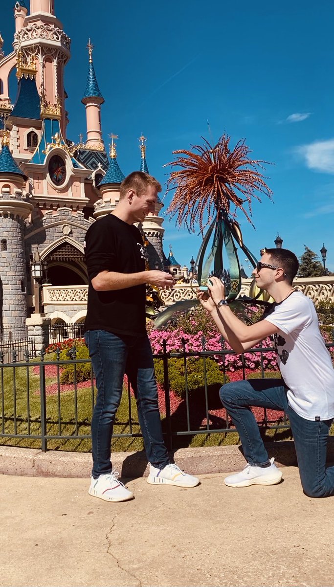 BryceNovarro's tweet photo. I said yes to my favorite guy in front of my favorite castle 💕💍 

Here’s to making memories forever ✨ https://t.co/zttkFevJU2