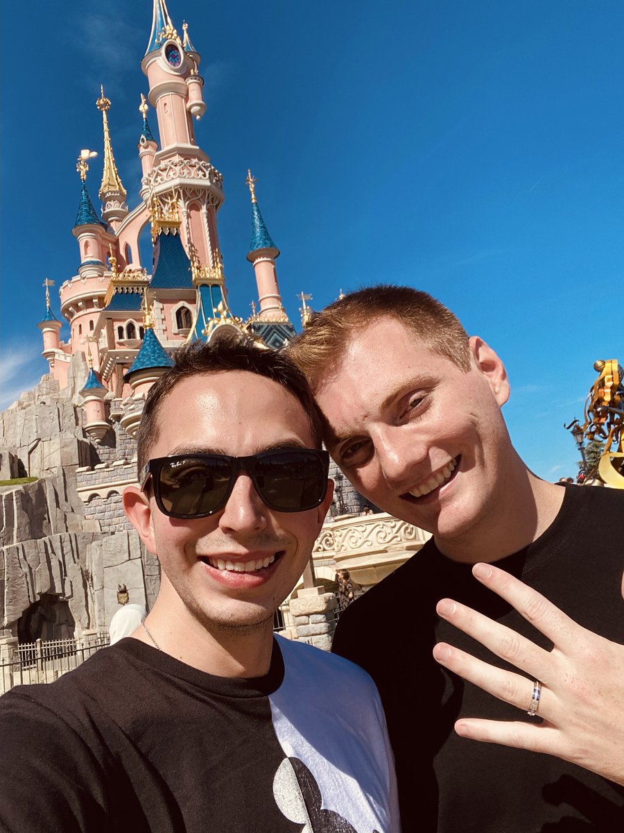 BryceNovarro's tweet photo. I said yes to my favorite guy in front of my favorite castle 💕💍 

Here’s to making memories forever ✨ https://t.co/zttkFevJU2