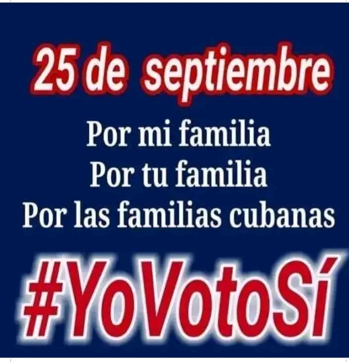 elsa_ena's tweet photo. Conoces el colegio en el que votarás por el #CódigoDeLasFamilias? Ya se acerca el 25 de septiembre. #TuVotoCuenta #CódigoSí #Cuba #CubaEsAmor #SomosCuba #SomosRevolución @DiazCanelB @aylinalvarezG https://t.co/uHb7kK6CSi